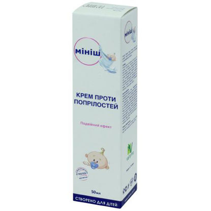 Світлина Minish (Мініш) diaper rash cream крем для дітей догляд за проблемною шкірою 50мл